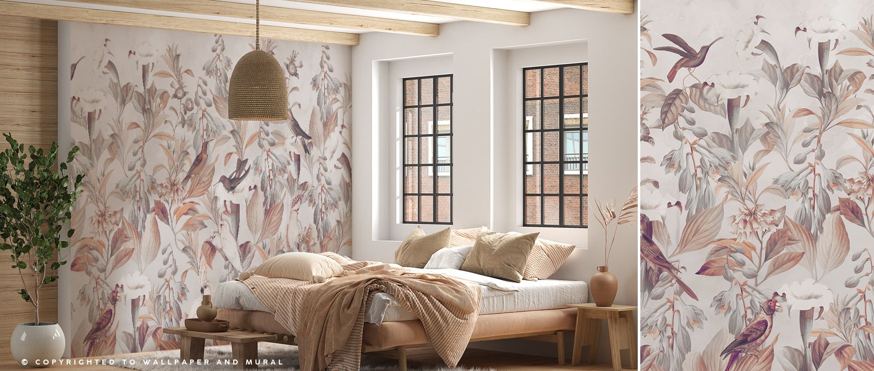 Datura Brown Wallpaper enriches interiors with earthy botanical motifs layered in tranquil tones. Its artistry sustains calm rhythm, making bedrooms and offices glow in serenity. Interiors thrive under its presence, sustaining balance of nature and elegan