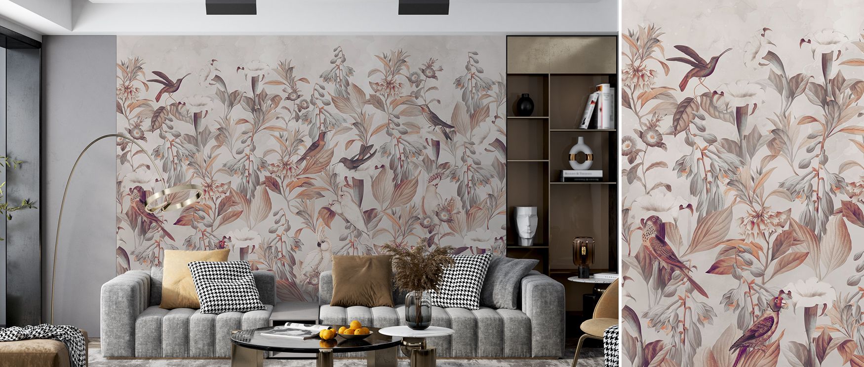 Datura Brown Wallpaper layers earthy beauty across interiors with botanical artistry. Its design sustains calm balance, enriching bedrooms and offices with tranquility. Interiors glow with charm and refinement, sustaining atmosphere of natural serenity an