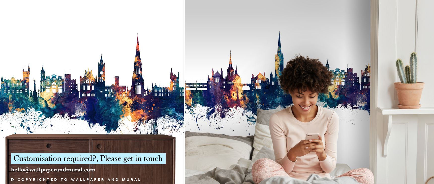 Derry Skyline Blue & Bronze Wallpaper enriches interiors with timeless refinement through luminous city artistry. Its design sustains metropolitan rhythm, making bedrooms and offices glow in elegance. Interiors thrive with balance of cultural pride and so