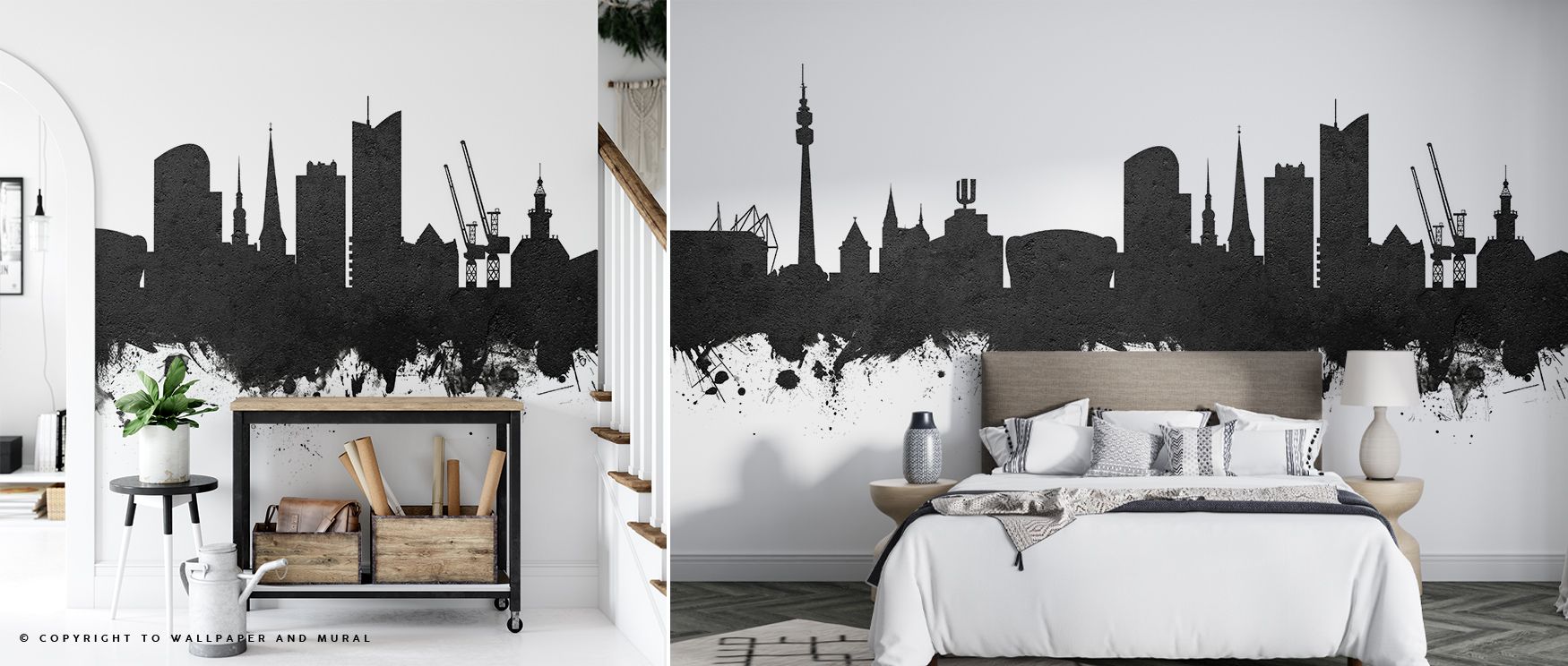 Through luminous artistry, Dortmund Skyline Black & White Wallpaper portrays urban rhythm with bold black and white tones. Its design enriches bedrooms and living rooms with refinement, sustaining atmosphere of grace and strength. Interiors glow with time
