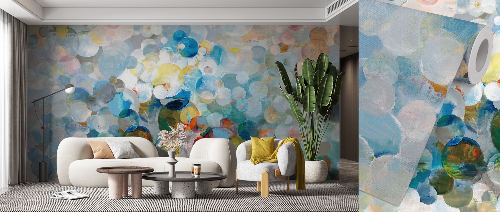 Dot Loop Wallpaper reflects modern charm through rhythmic dotted artistry. Its design sustains vibrancy across bedrooms and living rooms, making interiors glow with refinement. Walls thrive in joyful balance, sustaining atmosphere of cheer and sophisticat