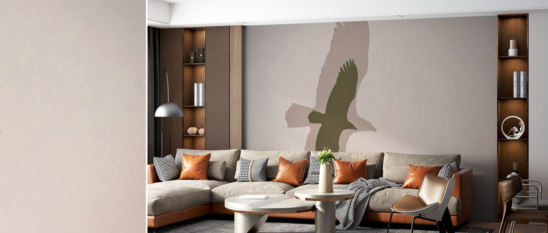 Double Eagle Wallpaper layers interiors with regal artistry that sustains balance of strength and refinement. Its design enhances bedrooms and living rooms with grandeur. Interiors glow in cultural pride, thriving in timeless rhythm of sophistication and 