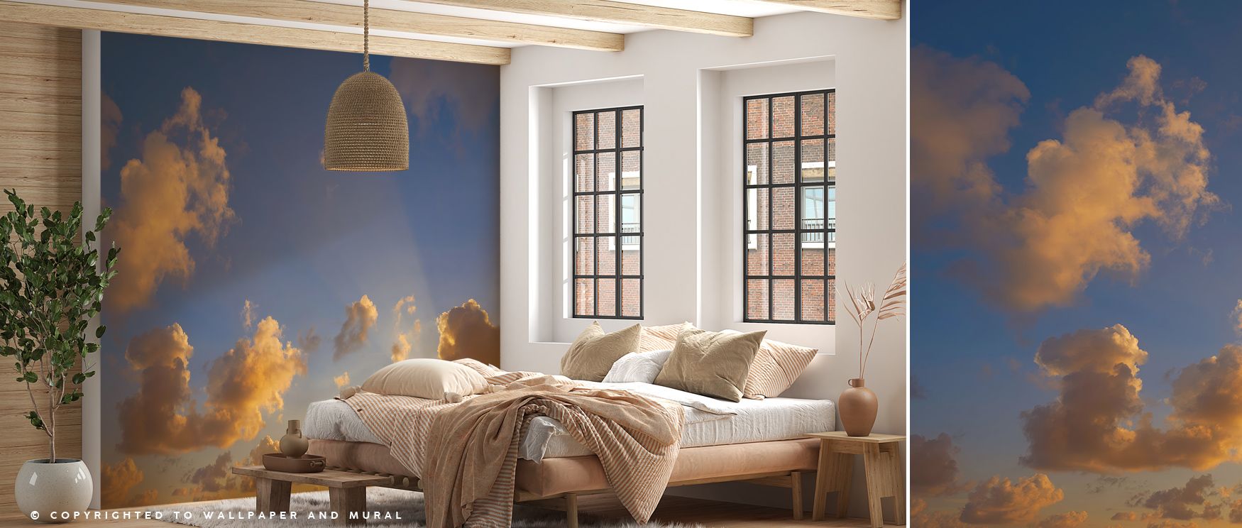 Dramatic Clouds Wallpaper radiates expressive beauty through swirling patterns layered in tonal rhythm. Its design enhances bedrooms and offices with refinement, sustaining atmosphere of serenity and strength. Interiors glow in calm character, thriving in