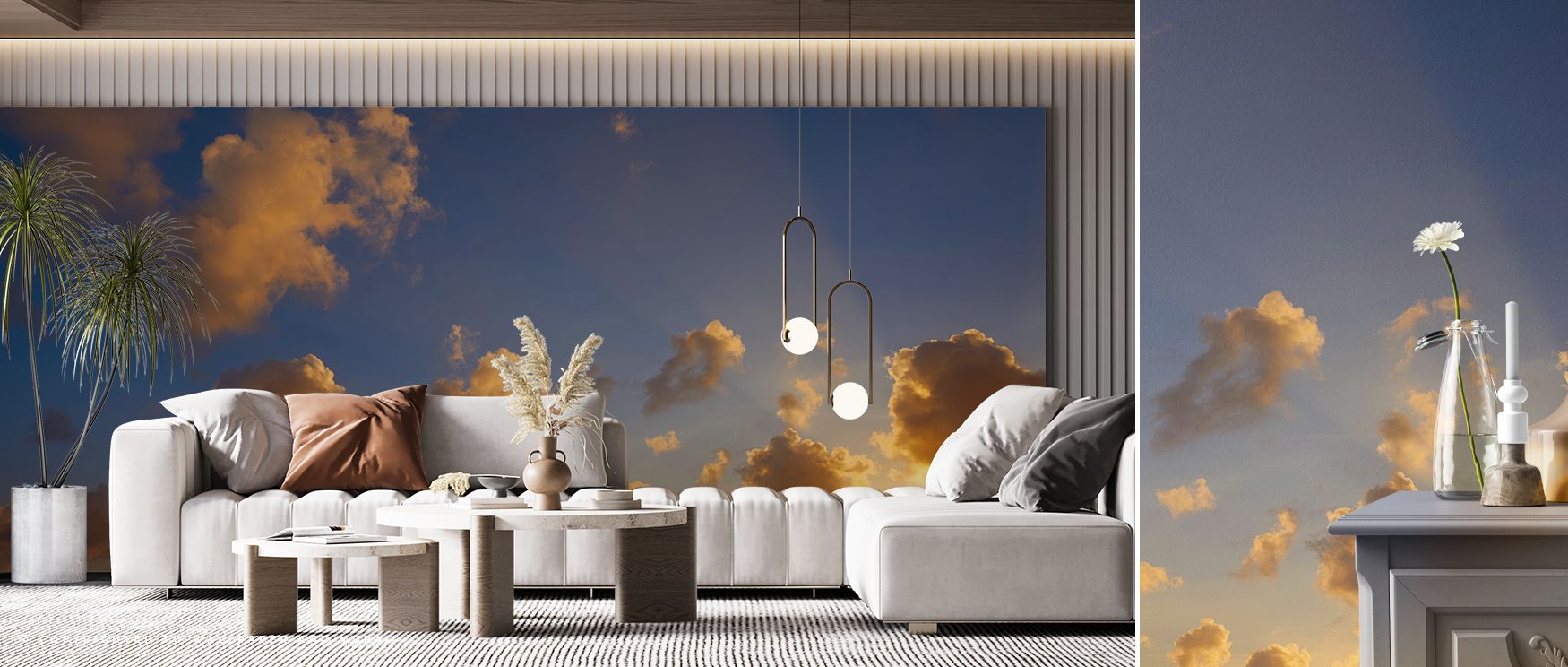 Dramatic Clouds Wallpaper layers expressive rhythm across interiors with swirling tonal artistry. Its design enriches bedrooms and living rooms with refinement, sustaining serenity. Interiors glow in timeless balance, thriving in vitality and atmospheric 