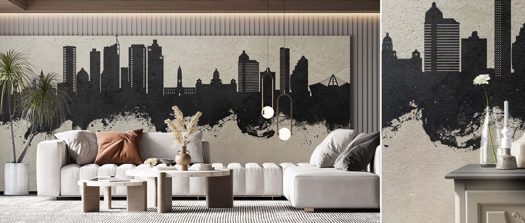 Durban Skyline Concrete Wallpaper sustains balance through muted artistry layered across city forms. Its design enhances bedrooms and offices with cultural pride. Interiors glow in sophistication, thriving under atmosphere of serenity and metropolitan ref