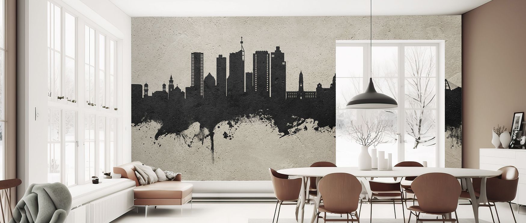 Durban Skyline Concrete Wallpaper reveals metropolitan grace through concrete-toned silhouettes shaped in rhythm. Its artistry enriches bedrooms and living rooms with refinement. Interiors glow with timeless pride, sustaining atmosphere of serenity and so