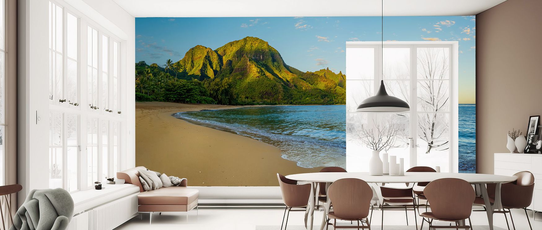 Early Beach Morning Wallpaper enriches interiors with softness expressed in radiant dawn tones. Its artistry sustains calmness, making bedrooms and living rooms glow in coastal balance. Interiors thrive in warmth, sustaining atmosphere of timeless refinem