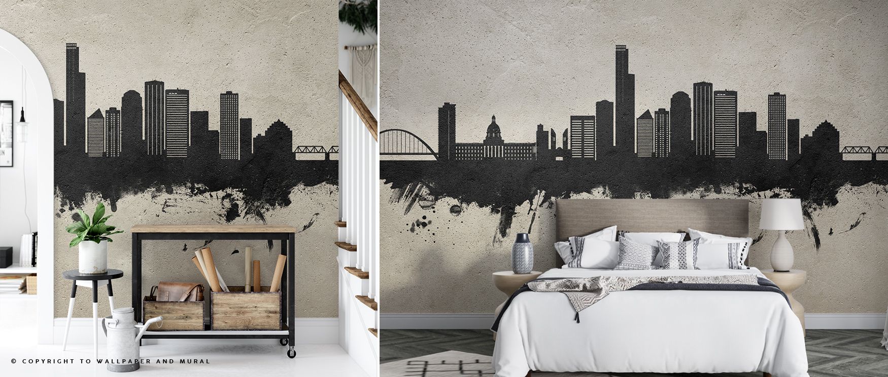 Edmonton Skyline Concrete Wallpaper layers interiors with muted architectural forms shaped in harmony. Its artistry enriches bedrooms and offices with refinement, sustaining cultural pride. Interiors glow in calm serenity, thriving in timeless metropolita