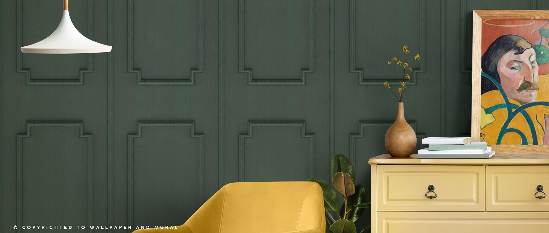 Faux Wall Panel Moulding Pine Wallpaper nurtures interiors with heritage-inspired artistry painted in warm pine. Its design sustains refinement, enriching bedrooms and offices with elegance. Interiors glow in timeless charm, sustaining atmosphere of sophi