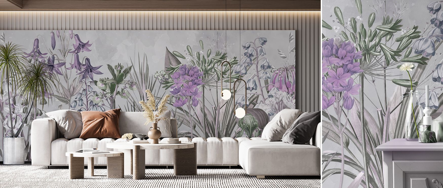 Field of Dreams Lilac Wallpaper reflects serenity through lilac depth shaped in delicate artistry. Its design enhances bedrooms and living rooms with refinement. Interiors glow with calm charm, sustaining atmosphere of sophistication and balance. 