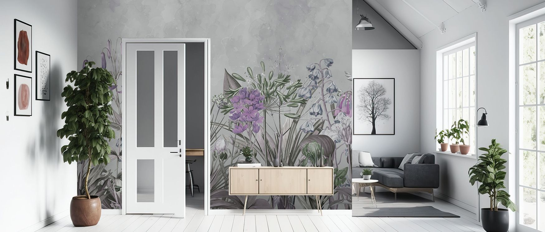 Field of Dreams Lilac Wallpaper enriches interiors with flowing lilac artistry shaped in gentle tones. Its design sustains refinement, making bedrooms and offices glow with serenity. Interiors thrive under balance of sophistication and calmness. 