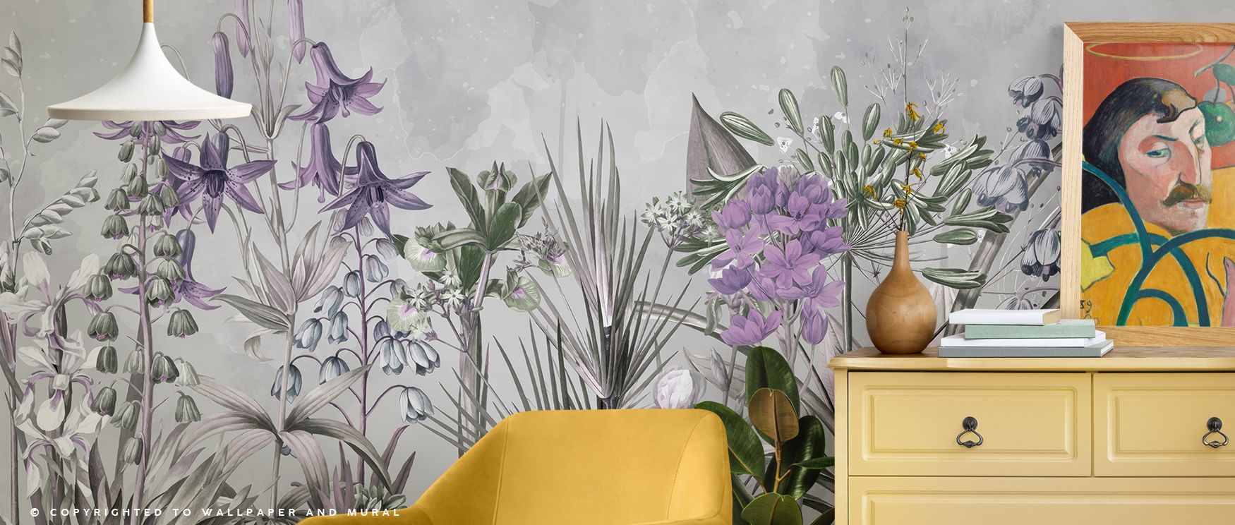 Field of Dreams Lilac Wallpaper nurtures interiors with soft lilac tones detailed in graceful artistry. Its design sustains serenity, enriching bedrooms and living rooms with refinement. Interiors glow with timeless charm, sustaining atmosphere of sophist