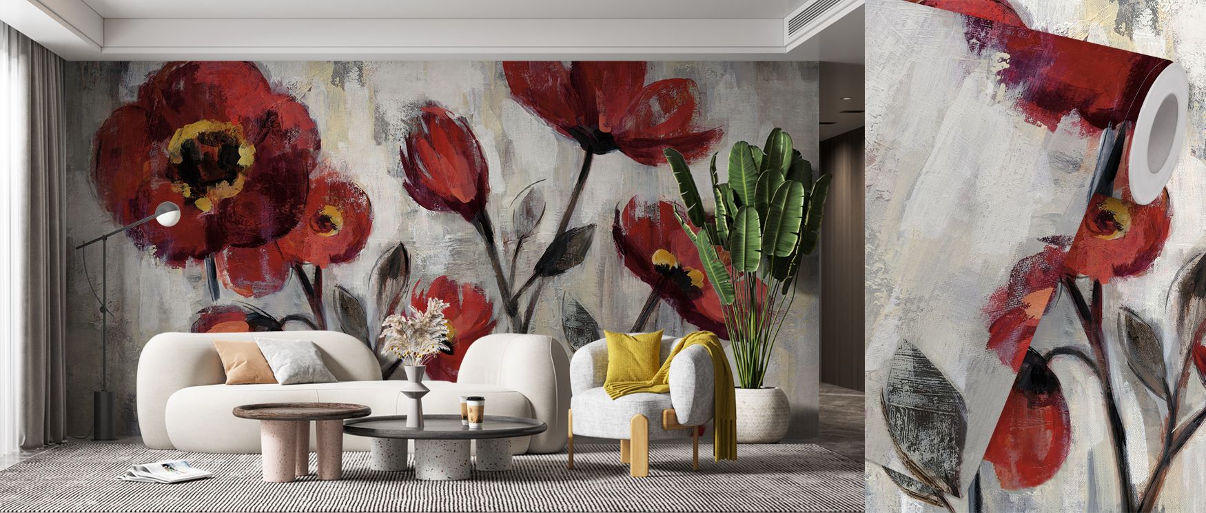 Floral Simplicity Wallpaper conveys charm through floral forms shaped in refined artistry. Its design enriches bedrooms and living rooms with refinement. Interiors glow in elegance, sustaining atmosphere of serenity and timeless sophistication. 