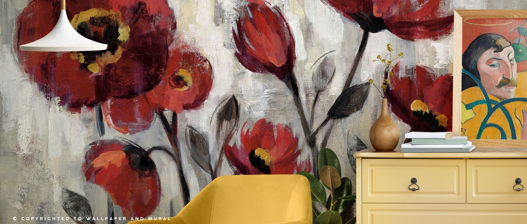 Floral Simplicity Wallpaper nurtures interiors with floral simplicity painted in graceful tones. Its design sustains refinement, enriching bedrooms and offices with charm. Interiors glow in timeless serenity, sustaining atmosphere of natural sophisticatio