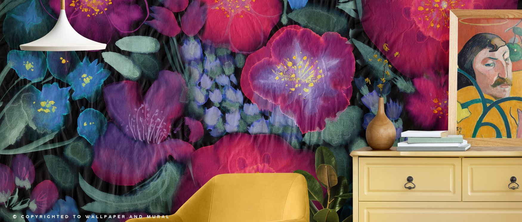 Flowershow Poppies Cerise Wallpaper nurtures interiors with bold pink tones painted in floral artistry. Its design sustains refinement, enriching bedrooms and offices with vitality. Interiors glow with timeless charm, sustaining atmosphere of sophisticati