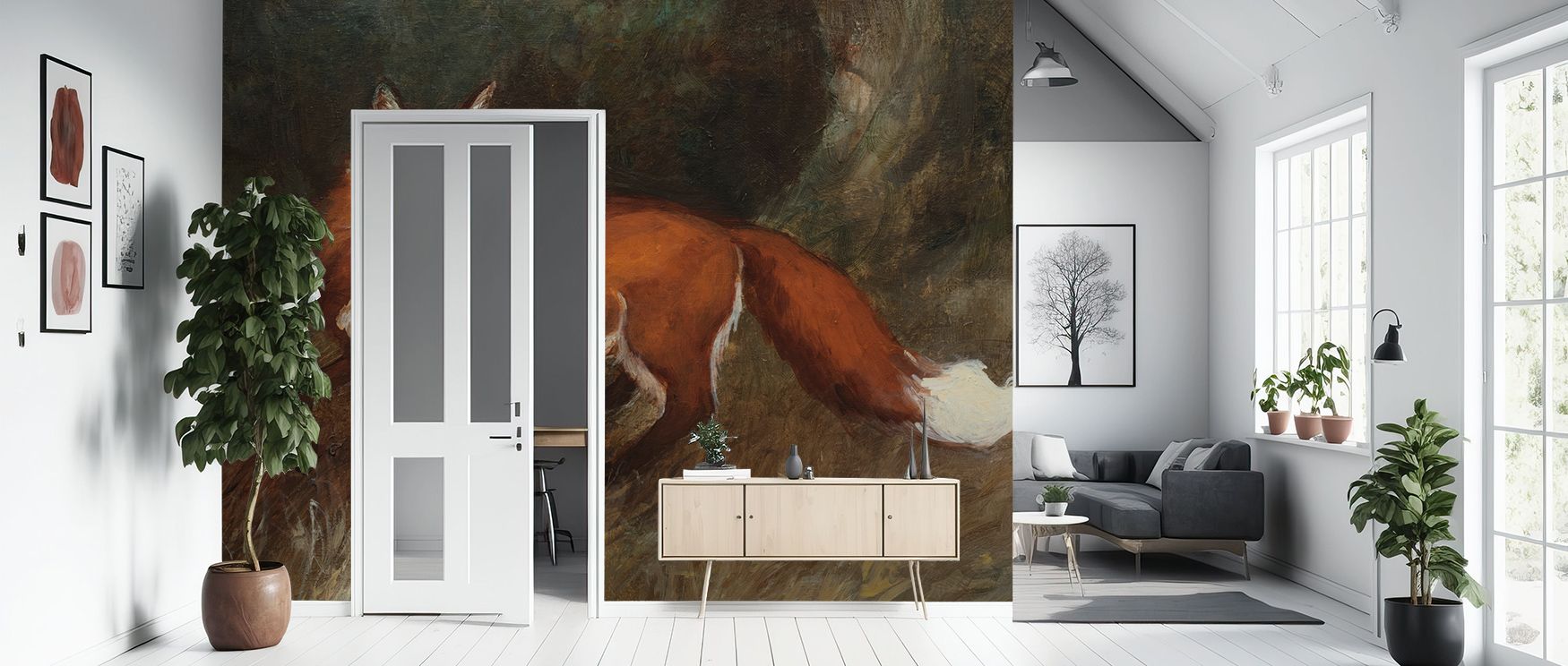 Forest Fox Wallpaper reflects lively elegance through motifs shaped in warm tones. Its design enhances bedrooms and living rooms with refinement. Interiors glow in timeless cheerfulness, sustaining atmosphere of charm. 