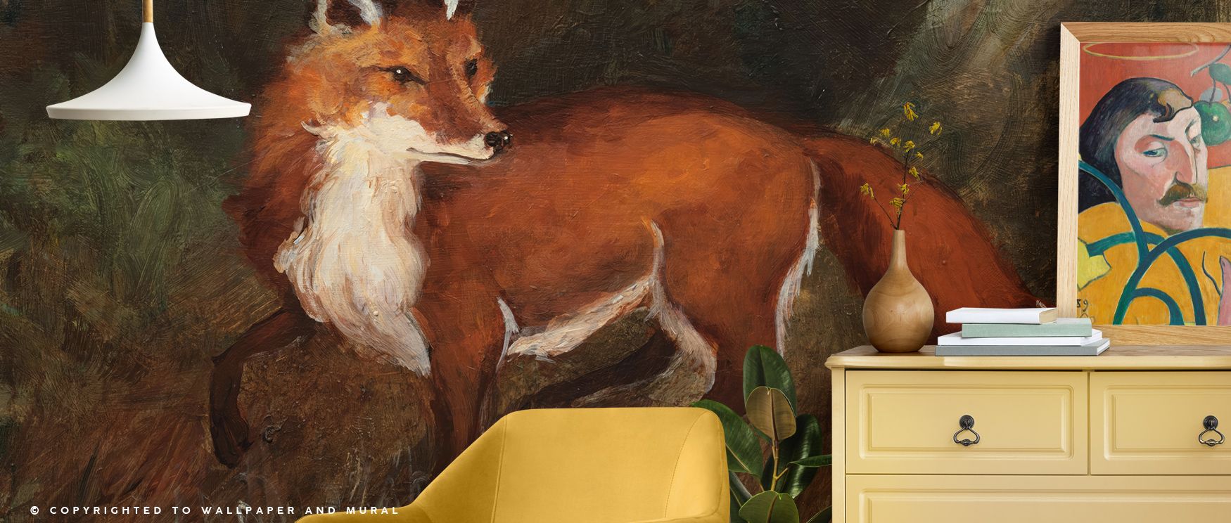 Forest Fox Wallpaper nurtures interiors with whimsical motifs arranged in artistic rhythm. Its design sustains refinement, enriching bedrooms and offices with charm. Interiors glow with timeless vitality, sustaining atmosphere of cheerfulness and sophisti
