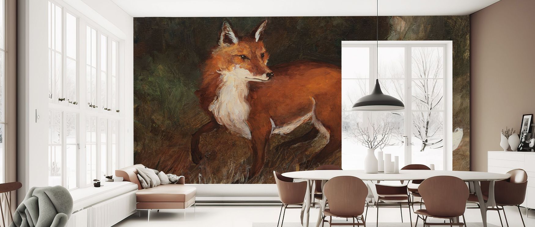 Forest Fox Wallpaper enriches interiors with playful artistry painted in warm tones. Its design sustains refinement, making bedrooms and living rooms glow in charm. Interiors thrive under whimsical vitality, sustaining atmosphere of sophistication and bal