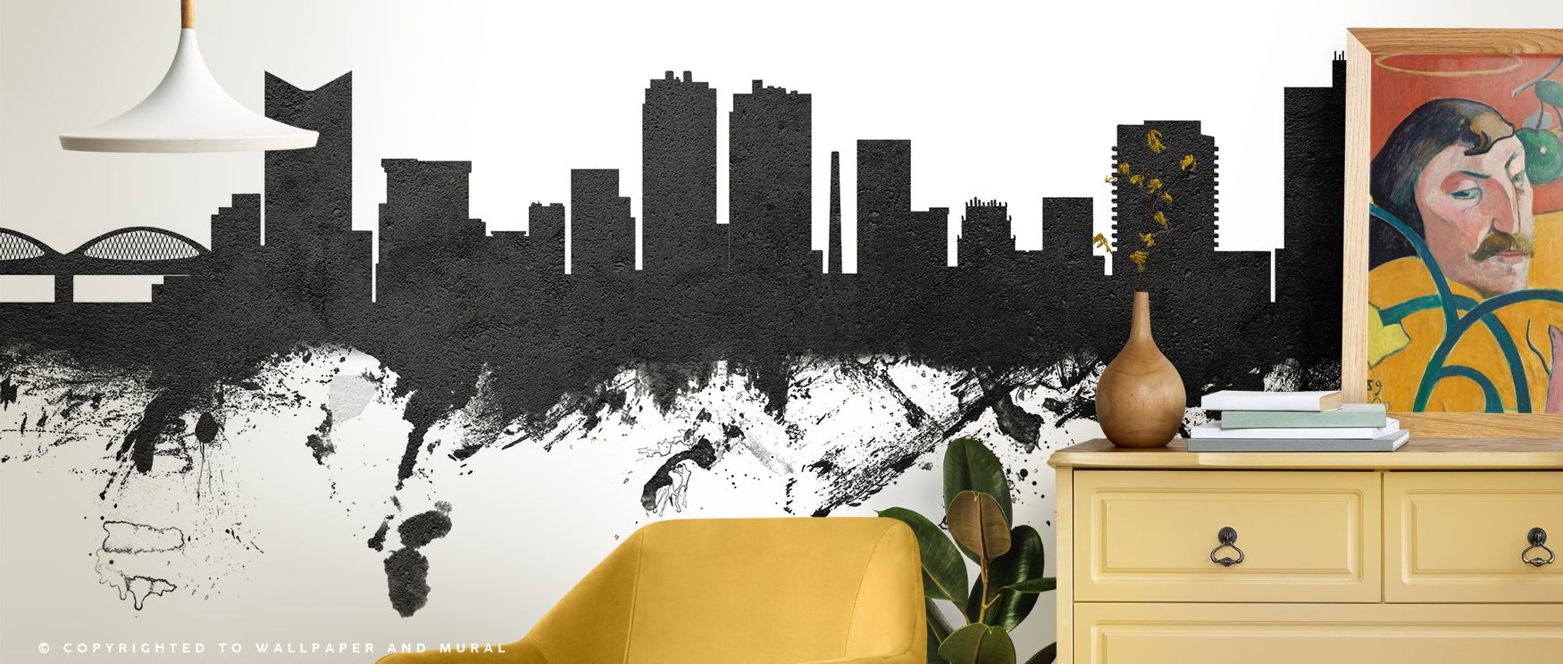 Fort Worth Skyline Black & White Wallpaper reflects urban elegance with balanced tones shaped in city detail. Its design enhances bedrooms and living rooms with refinement. Interiors glow with sophistication, sustaining atmosphere of timeless balance. 