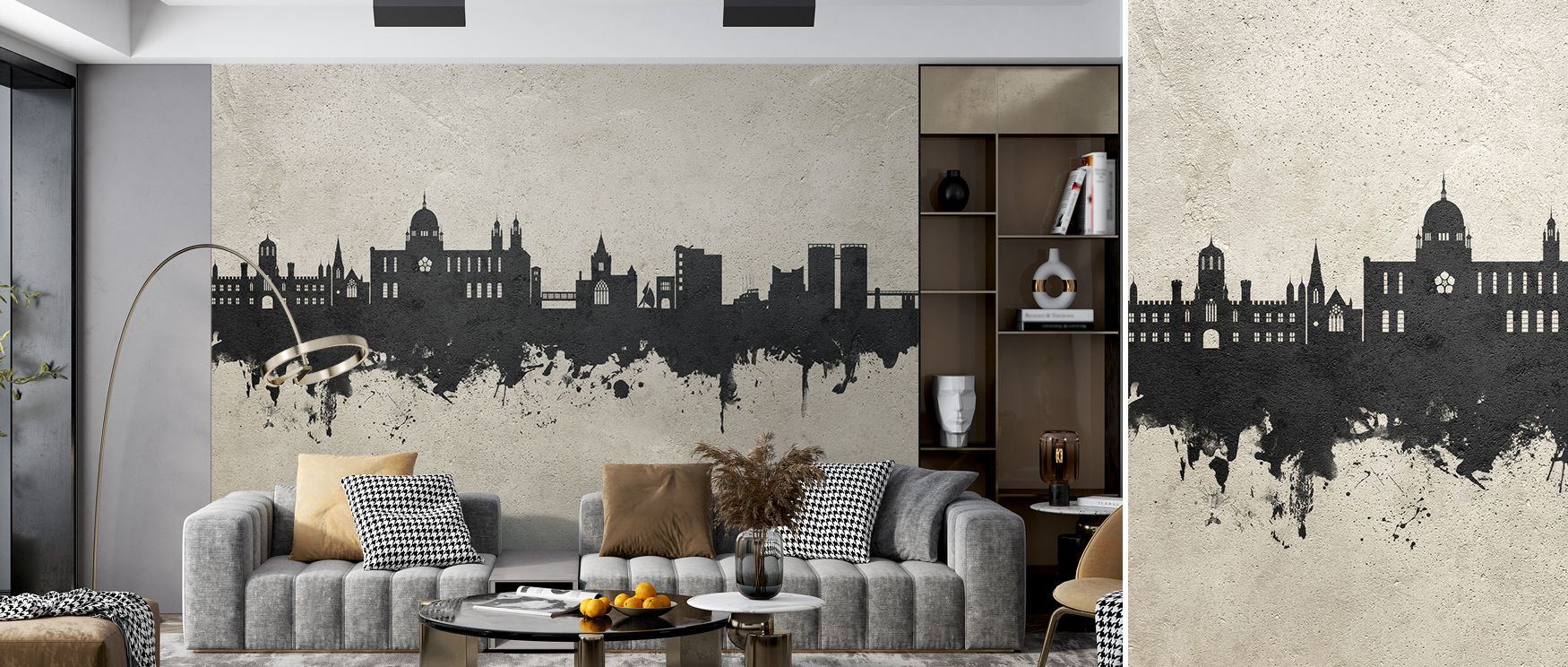 Galway Skyline Concrete Wallpaper enriches interiors with city artistry painted in gray detail. Its artistry sustains refinement, making bedrooms and living rooms glow with timeless elegance. Interiors thrive in cultural pride, sustaining atmosphere of so
