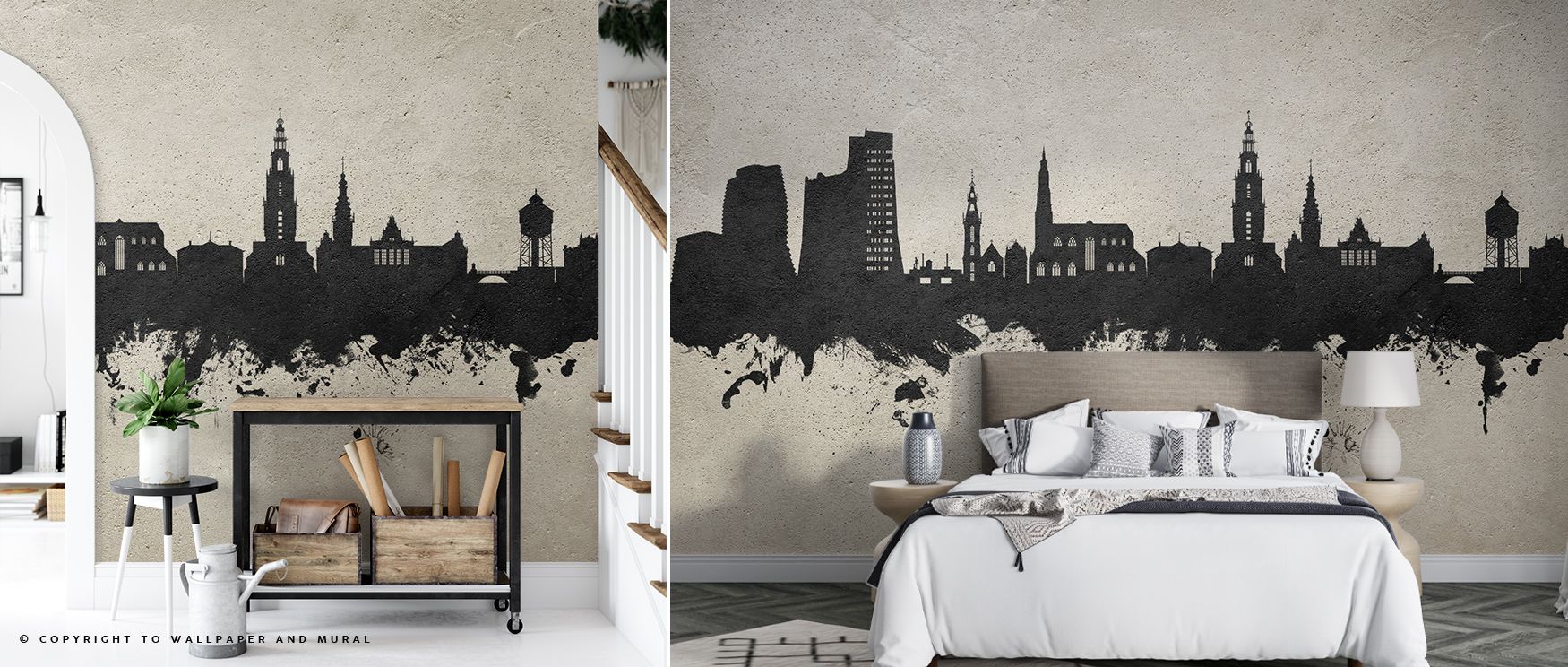 Refined rooftops etched into tone define the Groningen The Netherlands Skyline Wallpaper, bringing subtle artistry into interiors, enhancing living rooms, offices, or bedrooms with elegance carried through skyline layers that resonate with cultural herita