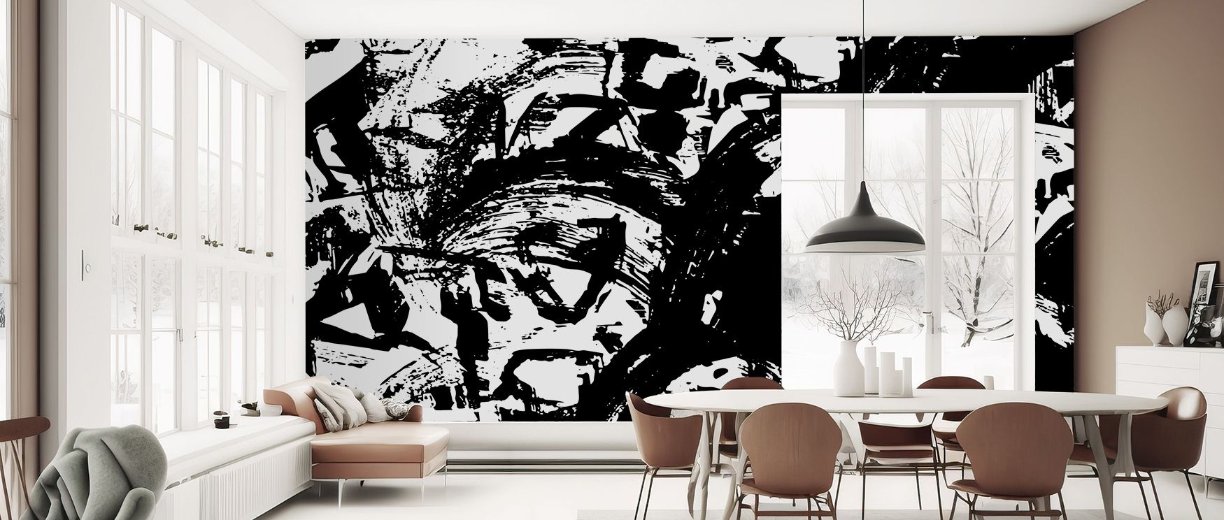 Artistry of texture defines the Grunge Boardwalk Wallpaper, where plank imagery layered in tonal depth enriches spaces such as offices or bedrooms with rustic character, grounding walls with warmth and serenity, while offering timeless charm through authe