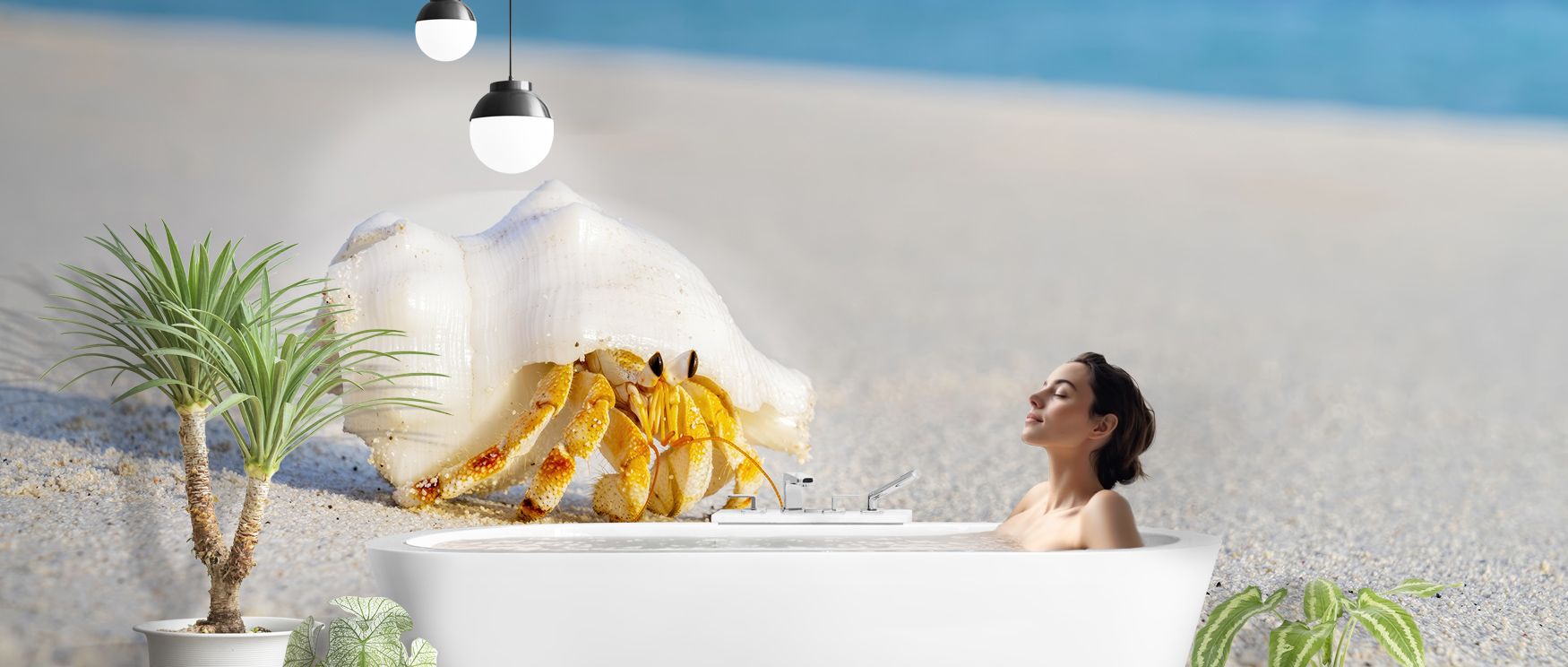 Across surfaces, the Hermit Crab Wallpaper layers shell forms and crab motifs, surrounding bedrooms or offices with calm decorative atmosphere, enriching interiors with natural artistry shaped in coastal rhythm, sustaining serenity through detailed balanc