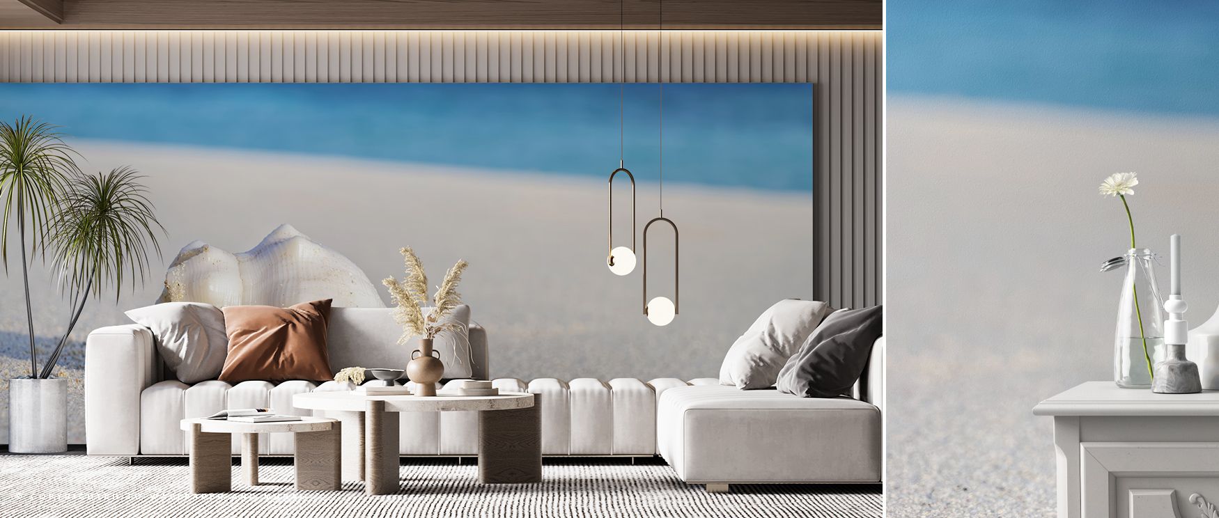 Shadows highlight shell motifs in the Hermit Crab Wallpaper where crabs drift in natural alignment, enriching living rooms or bedrooms with calm decorative charm, surrounding interiors with artistry shaped in coastal presence sustained through tonal refin