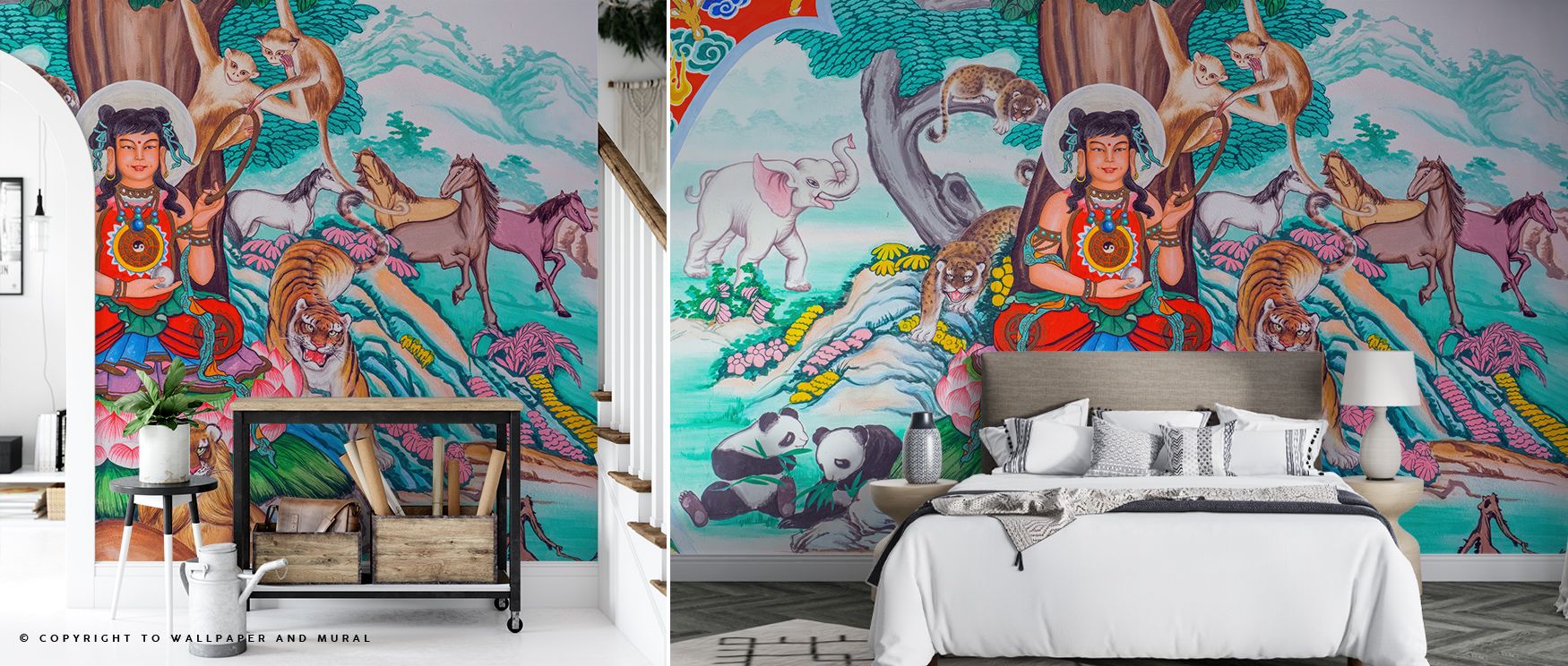 With graceful movement, the Hindu Garden Wallpaper layers cultural designs in rhythm, enriching living rooms or bedrooms with calm decorative elegance, surrounding interiors with heritage artistry expressed in tonal refinement and natural charm shaped sof