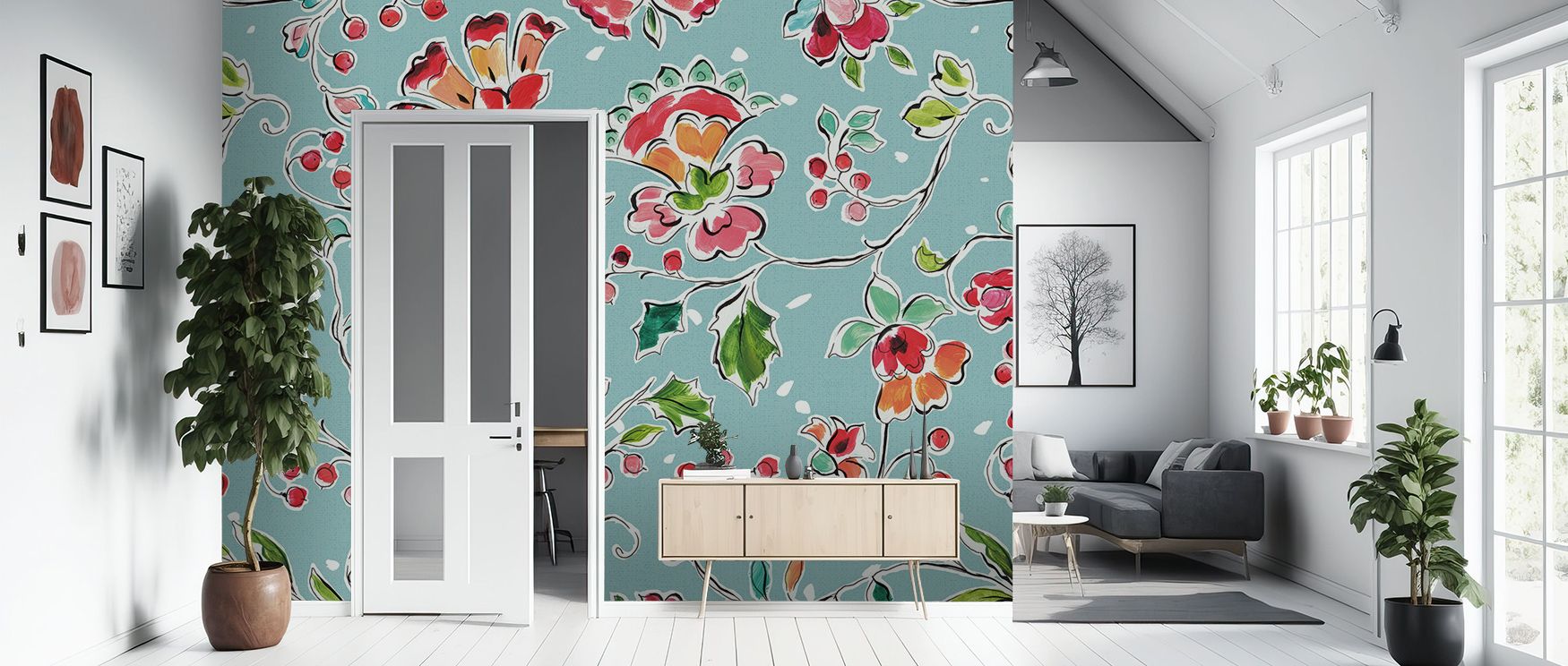 Across tonal shading, the Holiday Wings VIII Blue Wallpaper illustrates wings layered with celebratory presence, enriching living rooms or bedrooms with decorative calm, surrounding interiors with artistry shaped by festive charm sustained in rhythm natur