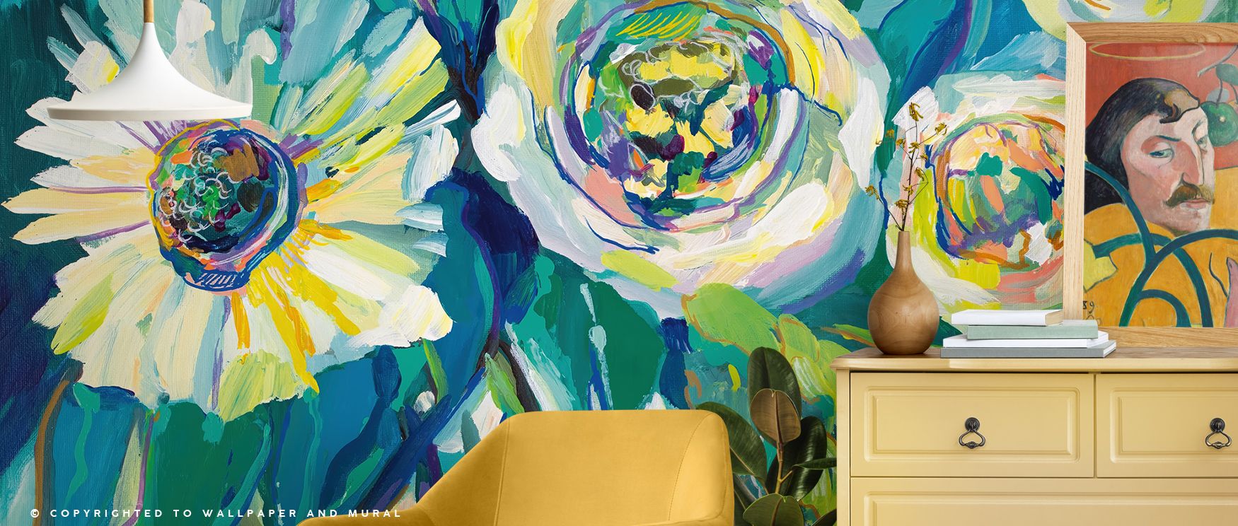 Floral rhythm moves in the Hope Bouquet Wallpaper where blossoms stretch across tonal depth, surrounding bedrooms or offices with calm atmosphere, enriching interiors with decorative balance shaped by botanical artistry expressed softly. 