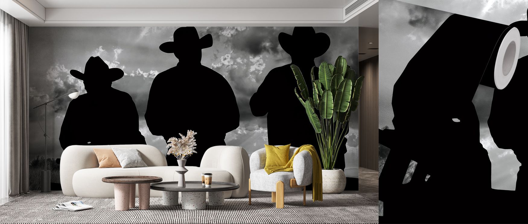 Motifs emerge in the Howdy Partners Wallpaper where rustic rhythm sustains balanced tone, enriching bedrooms or living rooms with calm atmosphere, surrounding interiors with artistry shaped in cultural pride expressed naturally. 