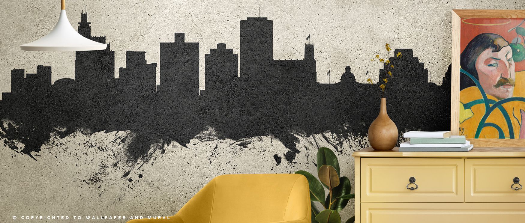Shadows highlight rooftops in the Jackson Mississippi Skyline Concrete Wallpaper where texture aligns with heritage detail, enriching offices or bedrooms with calm presence, surrounding interiors with artistry shaped in cultural refinement expressed softl