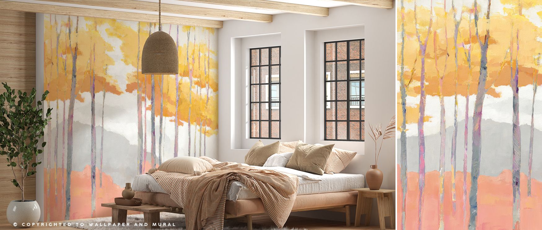 Late Wood Wallpaper captures organic depth with its gentle grain textures, offering subtle energy that infuses tranquil bedrooms or inviting living rooms with warmth, layering interiors with natural artistry and refined simplicity that seamlessly connects