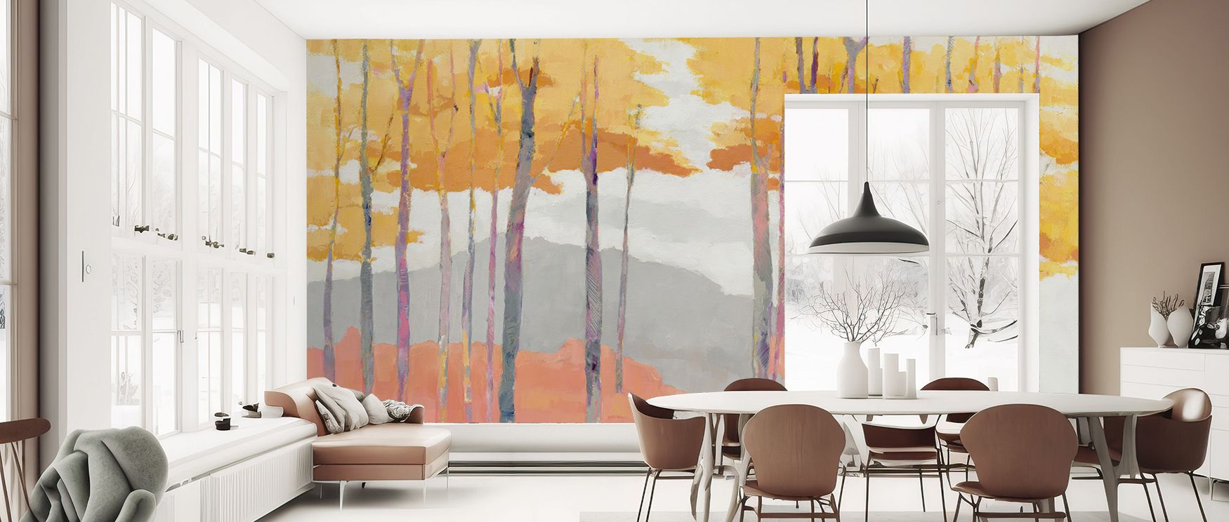 Late Wood Wallpaper showcases organic harmony through timber-like design, where wood patterns spread in balance across walls, filling bedrooms or offices with rustic warmth and modern decorative ease, infusing interiors with timeless grounding energy and 