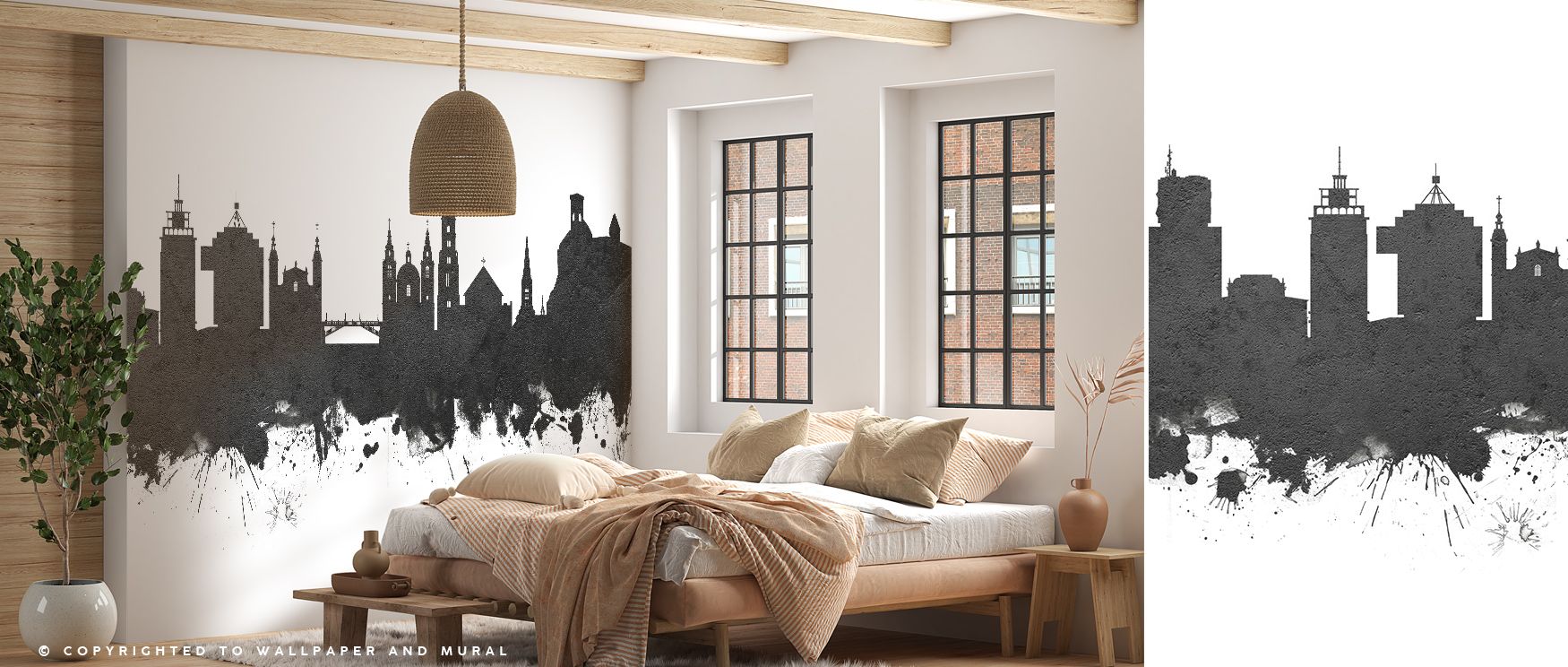 Through striking tones, the Ljubljana Slovenia Skyline Black & White Wallpaper captures city contours, enriching restful bedrooms or lively offices with cultural resonance, decorative sophistication, and timeless artistry that radiates balance and refinem