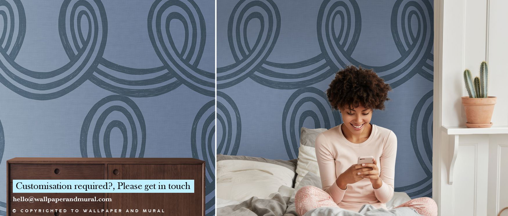 The Long Swirl Wallpaper emphasizes artistic rhythm, where swirling motifs enrich interiors with vibrancy, adding atmosphere into restful bedrooms or stylish living rooms with decorative resonance that glows with sophistication and timeless artistry. 