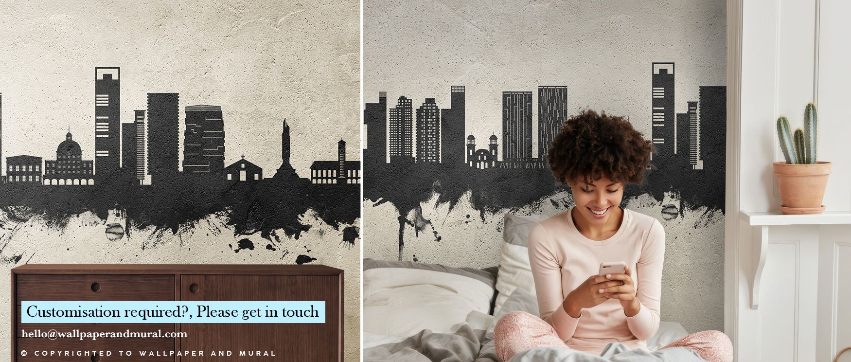 Across its surface, the Luanda Skyline Concrete Wallpaper emphasizes cultural strength, layering textured tones into restful bedrooms or inviting living rooms, offering atmosphere, decorative resonance, and architectural charm that glow with sophisticatio