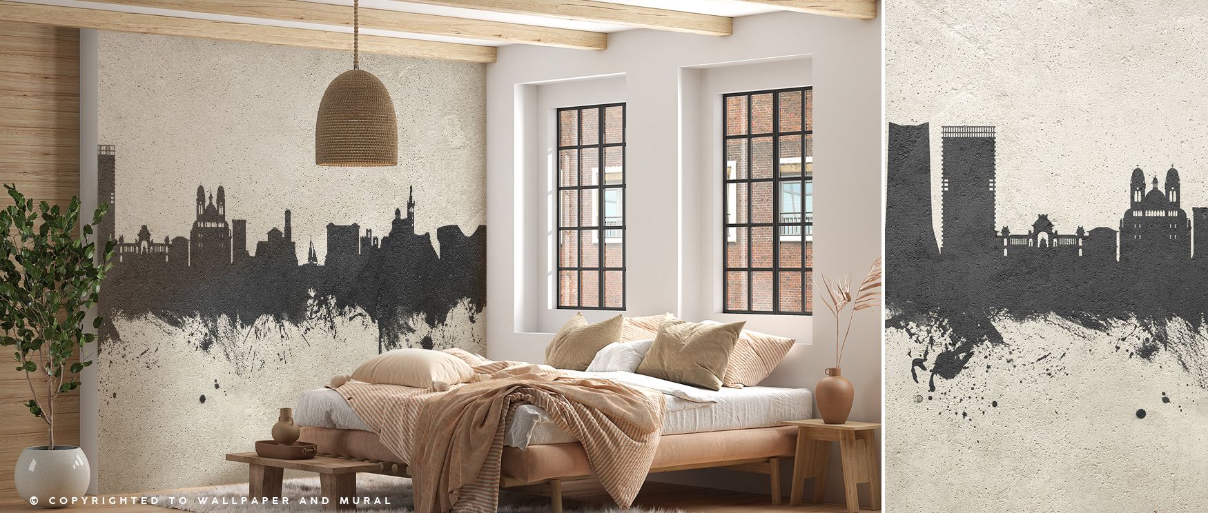 Cultural refinement is expressed in the Marseille France Skyline Concrete Wallpaper as architectural contours gain strength, enriching restful bedrooms or lively offices with atmosphere, decorative resonance, and artistic charm that glow with elegance. 