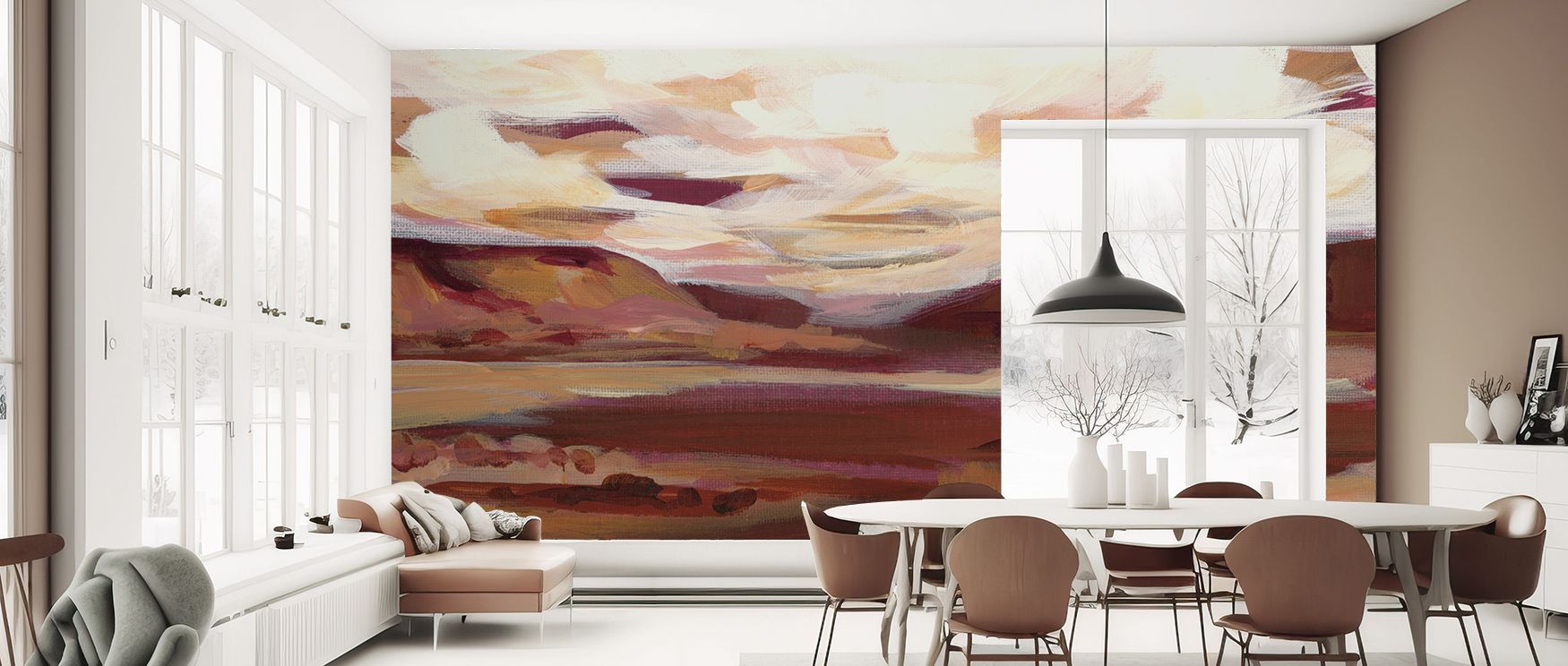 Vibrant resonance emerges in the Mauve Mesa II Wallpaper as mauve tones highlight surfaces, enriching restful bedrooms or inviting living rooms with atmosphere, decorative refinement, and cultural resonance that glow with timeless artistry.