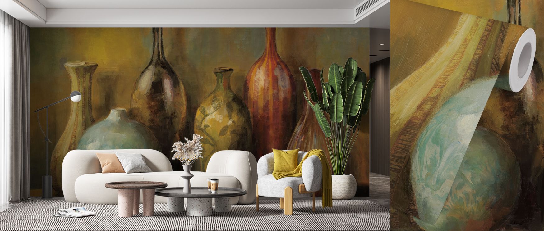Distinct brilliance shines in the Modern Vessels Wallpaper as contemporary imagery sustains rhythm, enriching restful bedrooms or welcoming living rooms with atmosphere, decorative resonance, and artistic refinement that glow with elegance. 