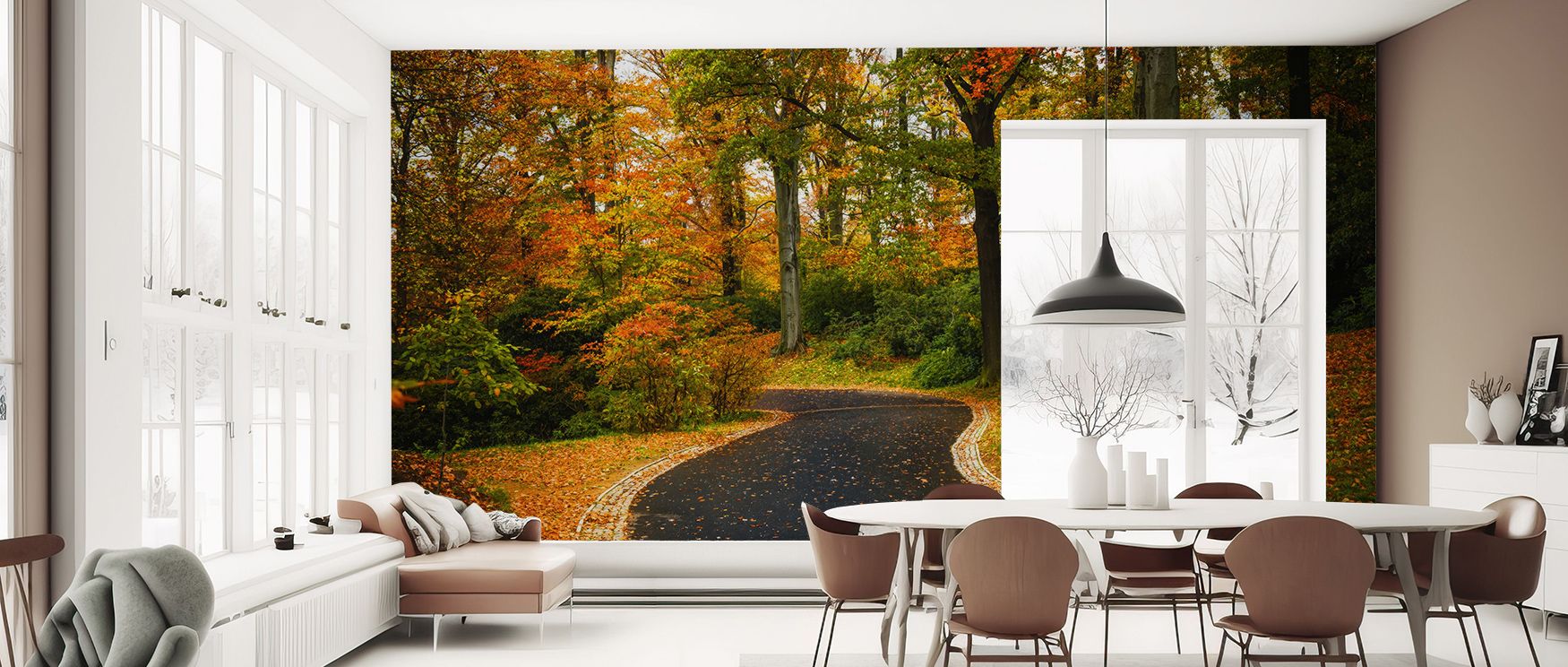 Timeless elegance emerges in the Morning Walk in the Park Wallpaper as natural landscapes sustain rhythm, enriching restful bedrooms or stylish offices with atmosphere, decorative resonance, and cultural refinement that glow with balance. 