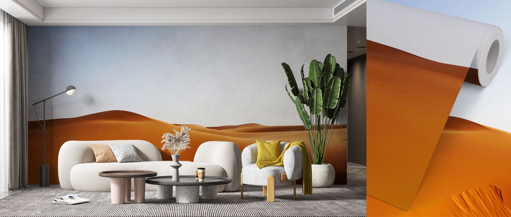 Artistic refinement radiates from the Morocco Dunes Wallpaper as desert contours highlight resonance, enriching restful bedrooms or creative offices with atmosphere, decorative resonance, and cultural artistry that glow with sophistication. 