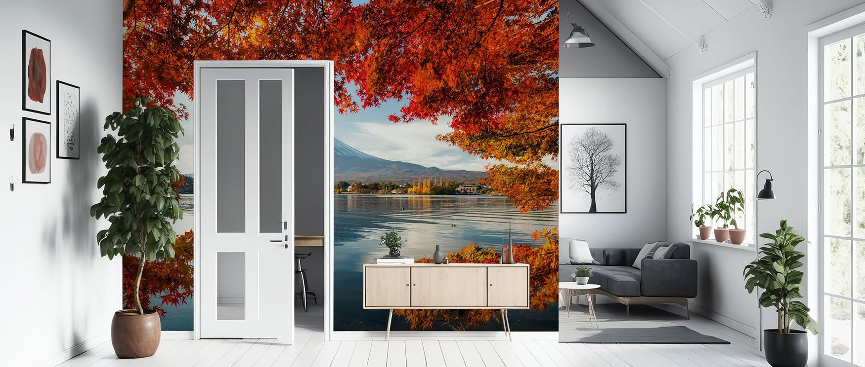 Luminous refinement defines the Mount Fuji Framed Wallpaper as framed views enrich surfaces, enhancing restful bedrooms or lively living rooms with atmosphere, decorative resonance, and cultural refinement that glow with sophistication. 