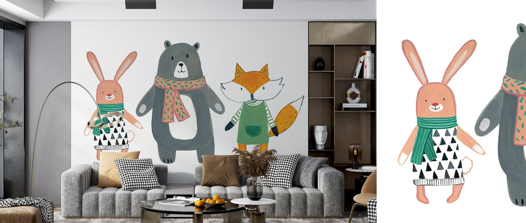 Distinct sophistication emerges in the Neighborhood Pals XII Wallpaper as playful patterns sustain artistry, enriching restful bedrooms or inviting living rooms with atmosphere, decorative refinement, and cultural resonance that glow with joy.