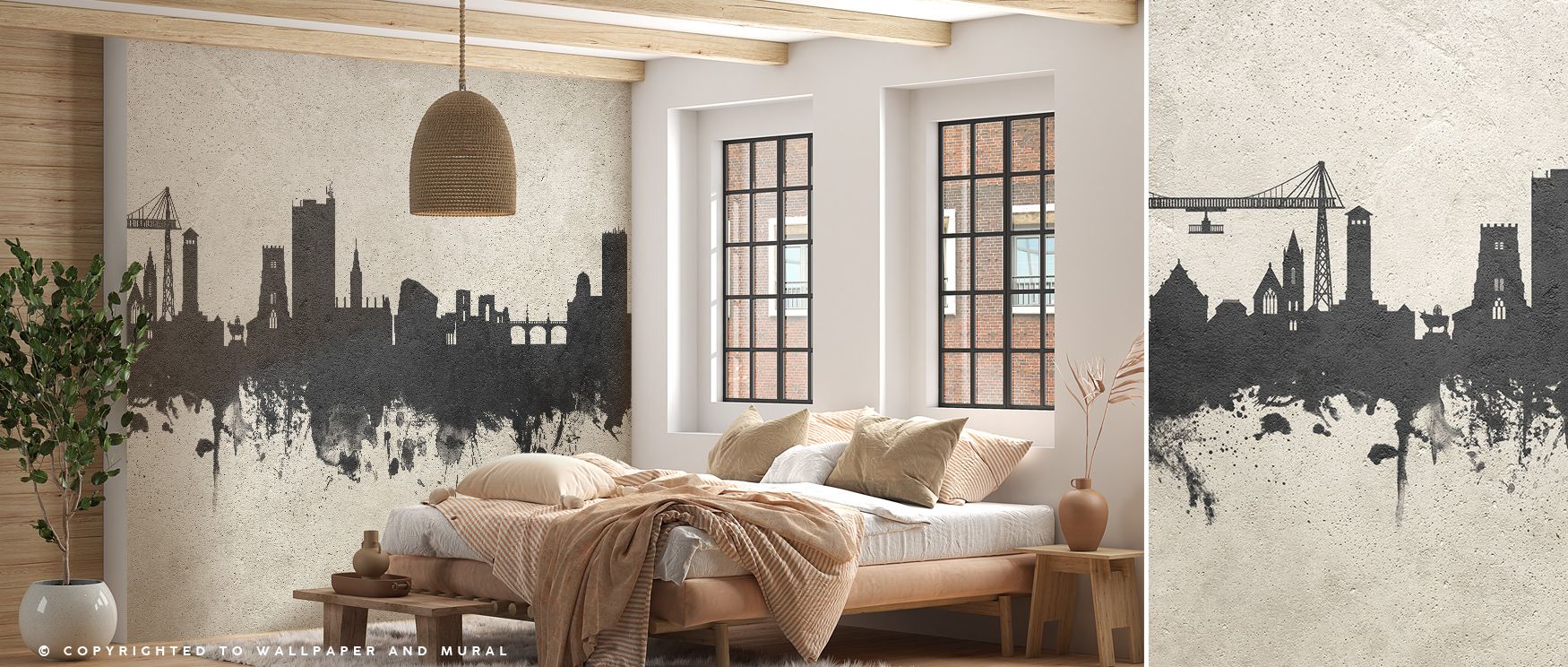 Bold resonance appears in the Newport Wales Skyline Concrete Wallpaper as architectural forms enrich imagery, enhancing restful bedrooms or lively offices with atmosphere, decorative resonance, and cultural artistry that glow with sophistication. 