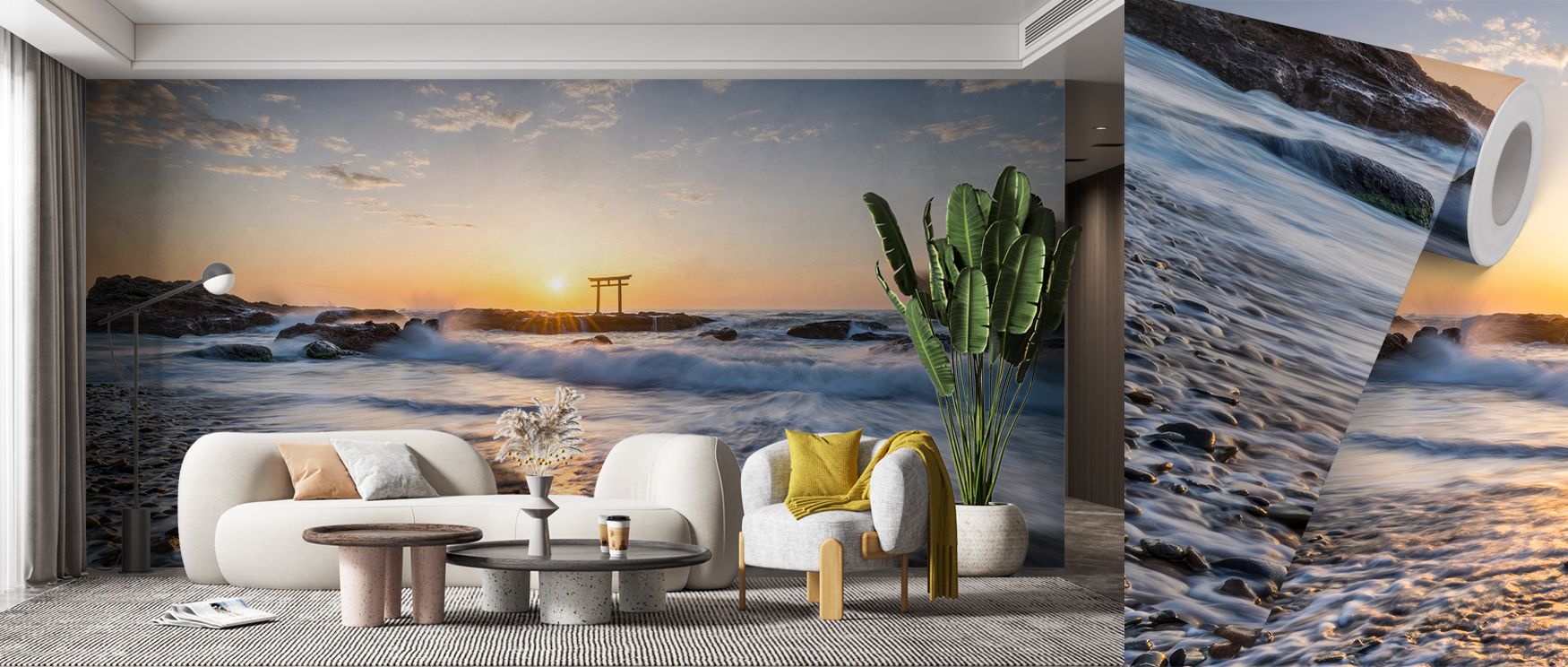 Artistic resonance defines the Oarai Isosaki Shrine Wallpaper as sacred details highlight depth, enriching restful bedrooms or creative offices with atmosphere, decorative refinement, and cultural resonance that glow with elegance. 