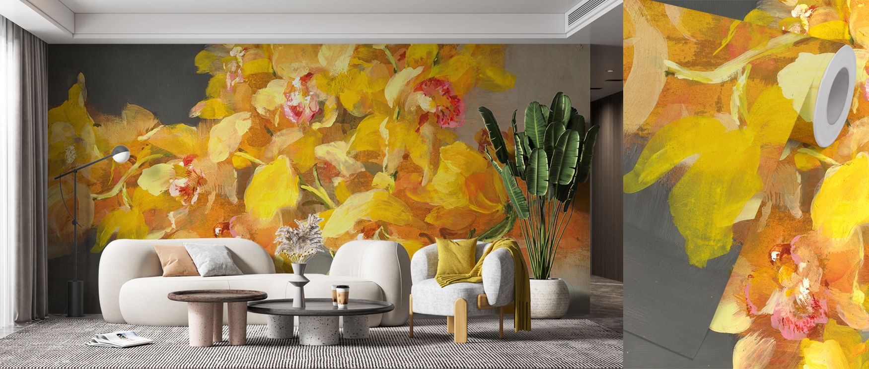 Artistic refinement is displayed in the Orchid Dreaming Wallpaper as orchid imagery highlights rhythm, enriching restful bedrooms or creative offices with atmosphere, cultural resonance, and decorative resonance that glow with serenity. 