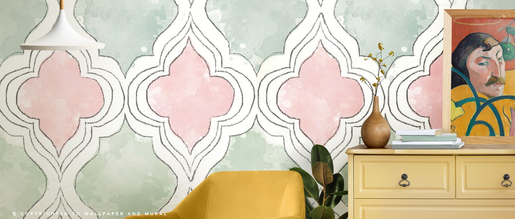 Interwoven shades in Organic Lines Multi Wallpaper shift smoothly across patterns, breathing life into interiors with artistic spirit. Their fluid nature enhances bedrooms or lounges, allowing contemporary energy to flourish in harmony. 