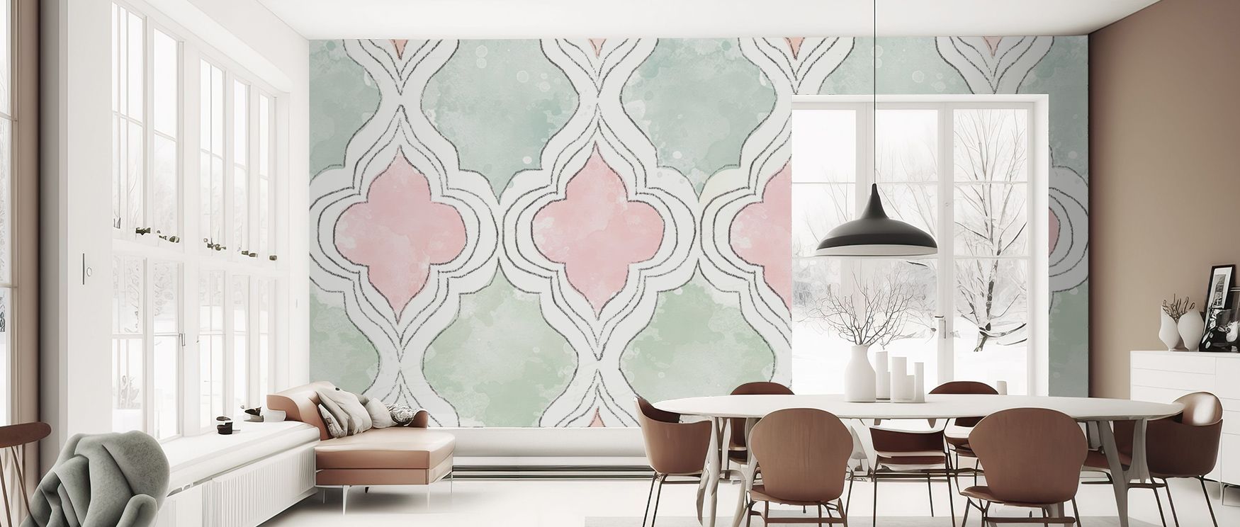 Sweeping arcs within Organic Lines Multi Wallpaper echo boldness while maintaining refined flow. These visual pathways energize spaces, infusing bedrooms or creative living rooms with lively rhythm. 